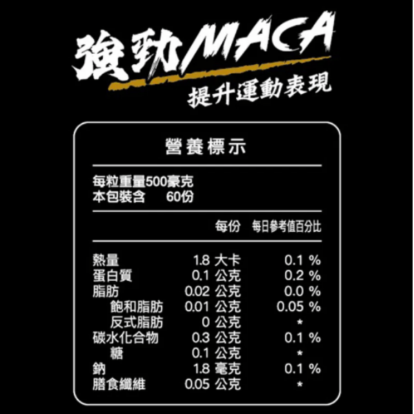 MACA 強勁瑪卡膠囊 ( 60顆/罐 )｜Guard守衛者 
