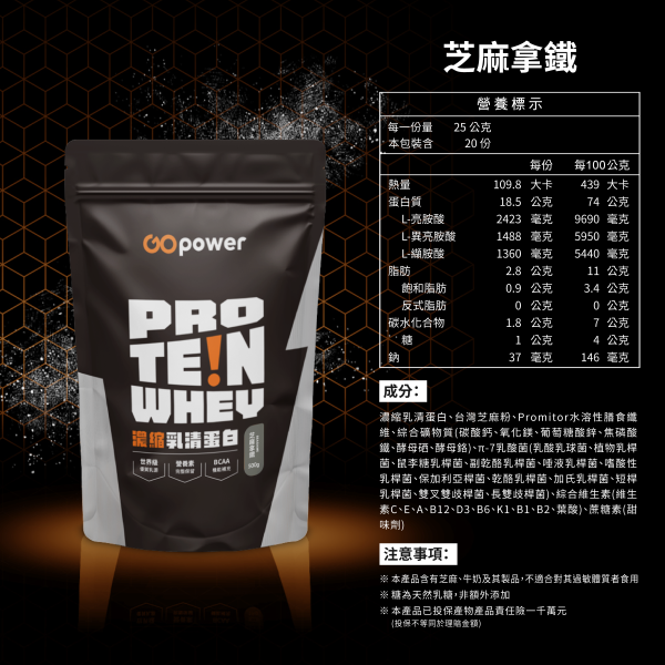 濃縮乳清蛋白｜GOPower 