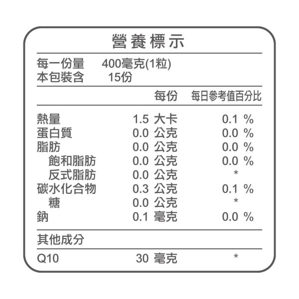 輔酵素 Q10(400mg/15粒)｜Guard守衛者 
