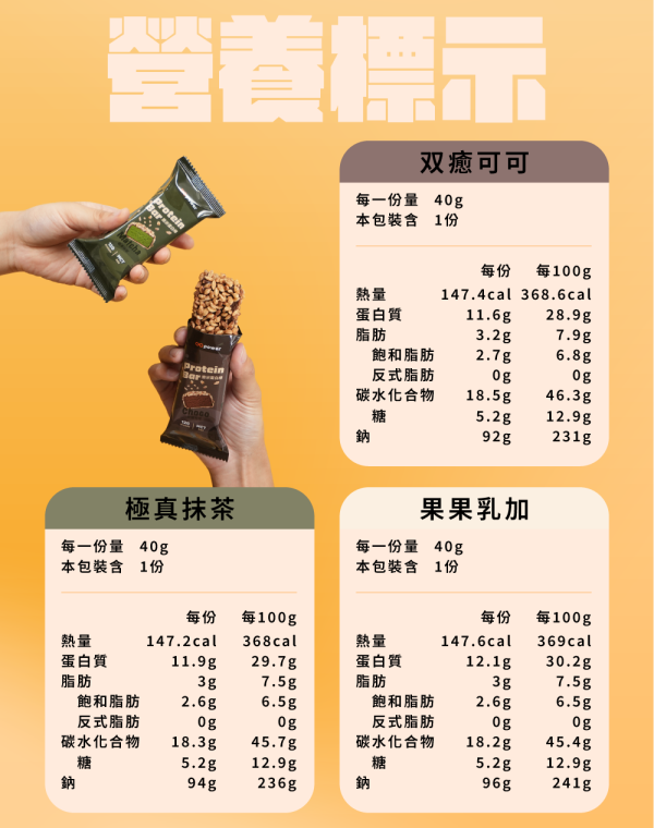 脆米蛋白棒｜GOPower 
