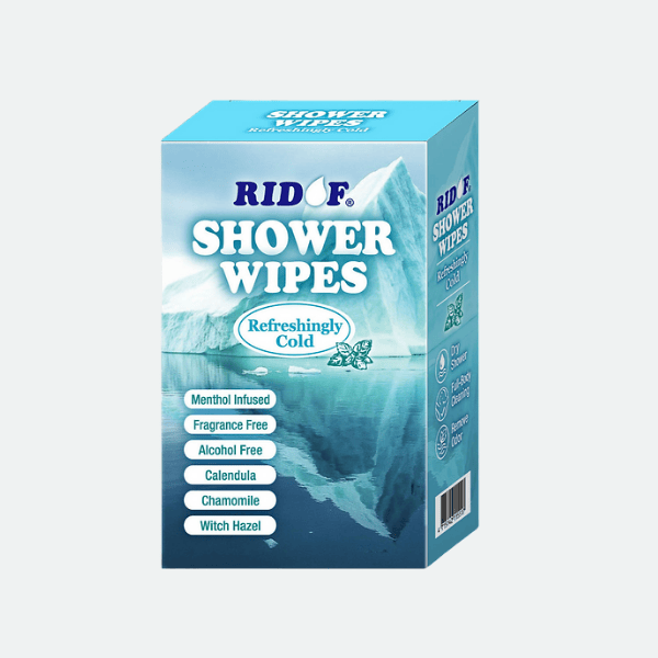 涼感沐浴濕巾 Shower Wipes｜RIDOF® 用久體適能,YongGu,RIDOF®,
沐浴濕巾,涼感濕紙巾,無酒精紙巾,乾洗澡