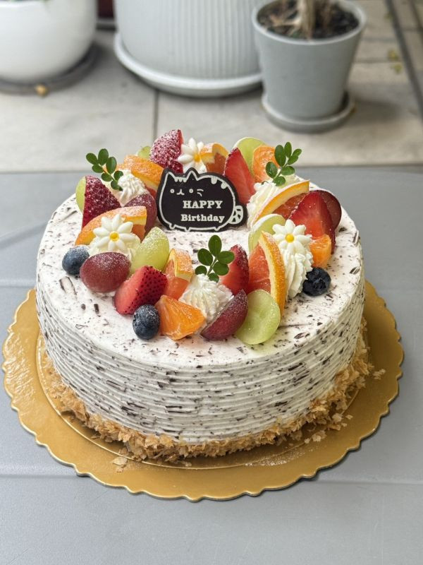 瑞士巧克力水果(原味蛋糕體) 