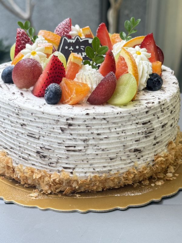 瑞士巧克力水果(原味蛋糕體) 