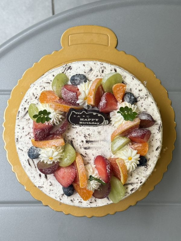 瑞士巧克力水果(原味蛋糕體) 