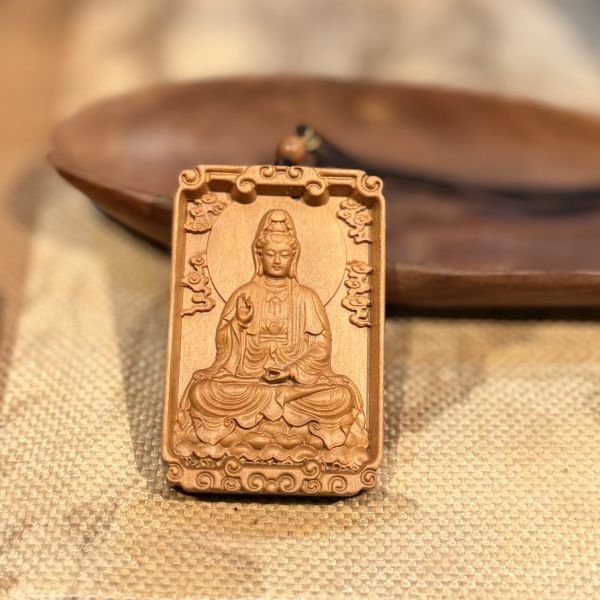 老山檀香藝品｜心經觀音 佛牌 牌牌 項鍊 掛飾 車掛 
