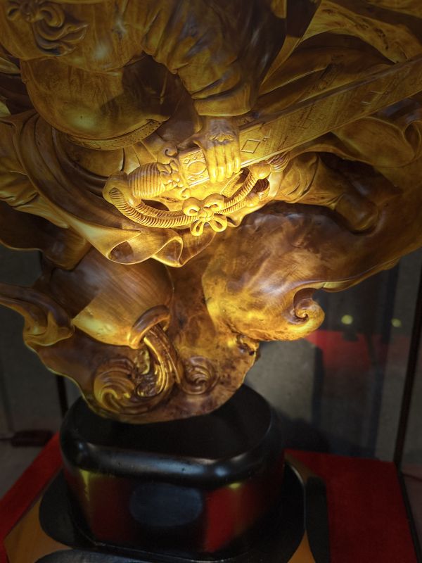 木藏室空間｜台灣黃檜陰陽土豆釘瘤 鍾馗納福 侯明榮 初九大師 