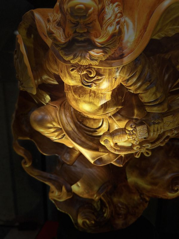 木藏室空間｜台灣黃檜陰陽土豆釘瘤 鍾馗納福 侯明榮 初九大師 