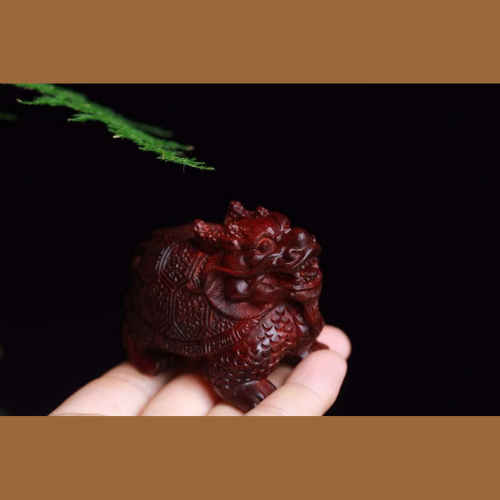 小葉紫檀藝品｜龍龜 手把件 有附吊繩 招財 把玩 文玩 避邪 擋煞 