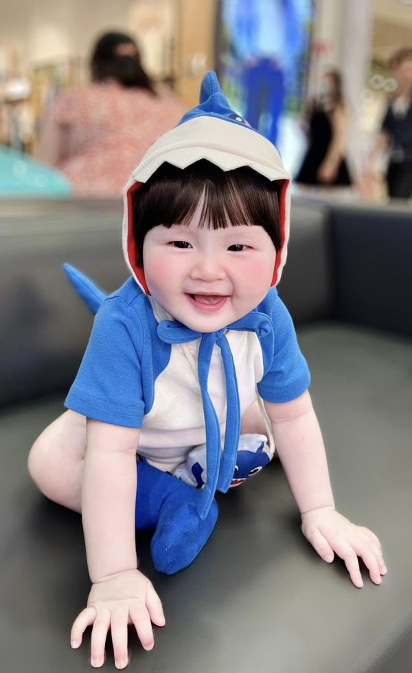 萌趣小鯊魚寶寶三件套 