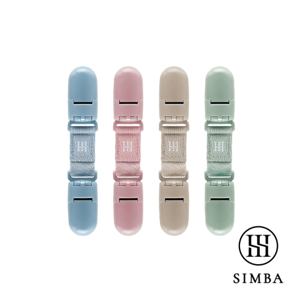 小獅王simba 蘊蜜萬用防掉雙頭夾2入 小獅王新品扭扭圓型安撫奶嘴