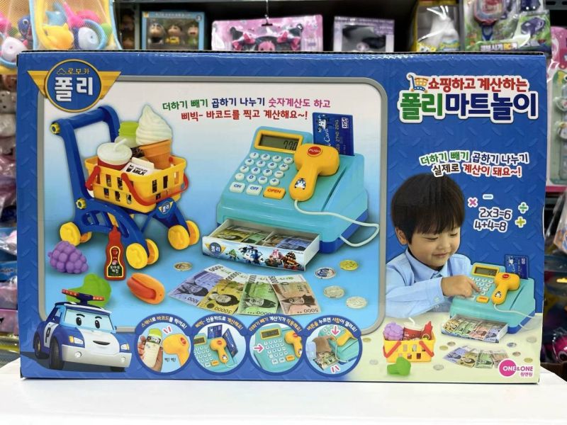 【商品名稱】  波利購物車收銀機玩具 