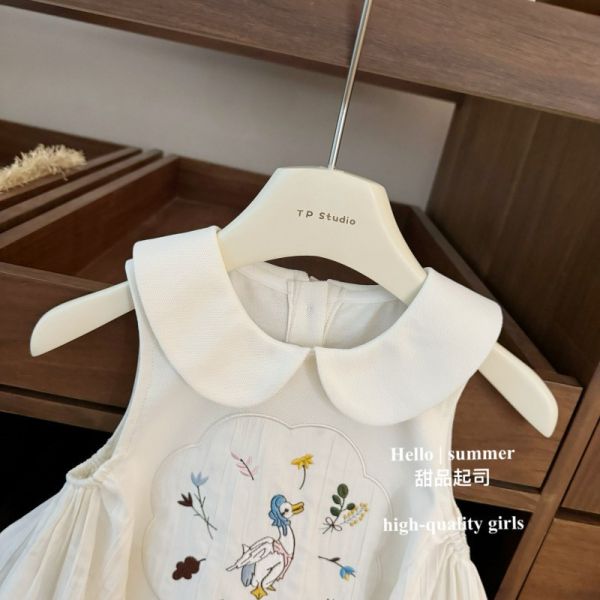 小鵝無袖洋裝 