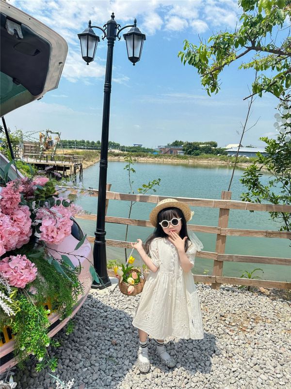 韓國童裝炸街親子裝連衣裙 