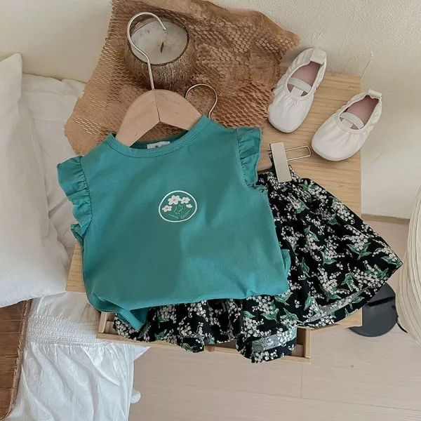 歐美女童可愛套裝 
