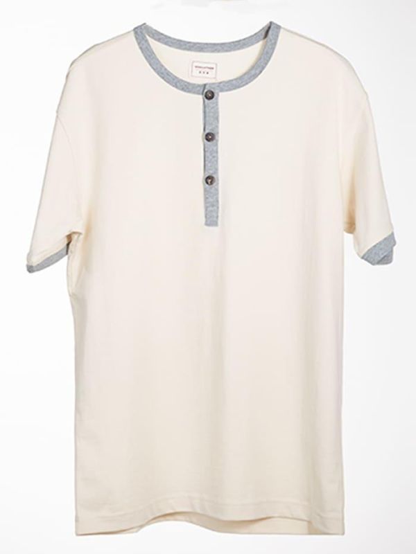 WOOCLOTHER 短亨利領衫 亨利領,亨利領襯衫,亨利衫,美式復古男,硬派穿搭,硬漢穿搭,男裝品牌,美式穿搭男,夏季穿搭男,運動短袖男,復古風元素,復古風服裝,運動服男,台灣男生夏天穿搭,台男穿搭