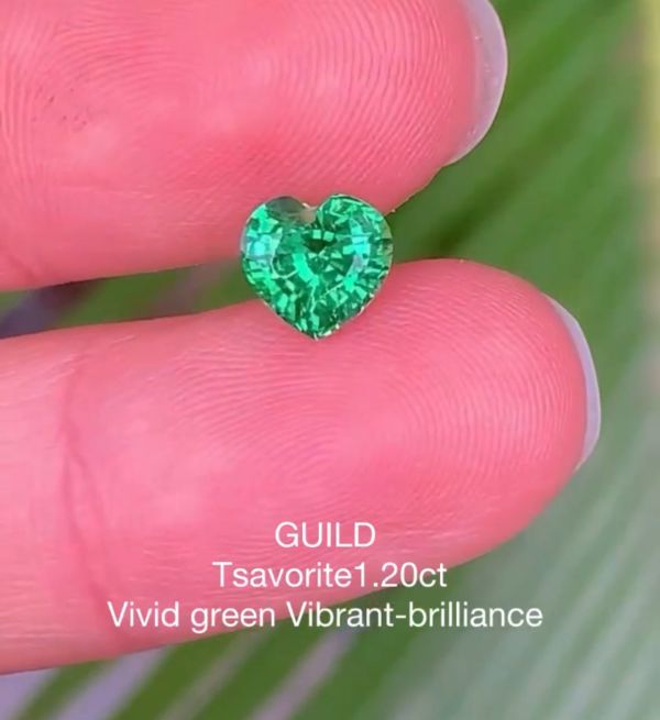 GUILD 沙弗萊1.20克拉 鮮豔綠 精切（下單前請先詢問） 