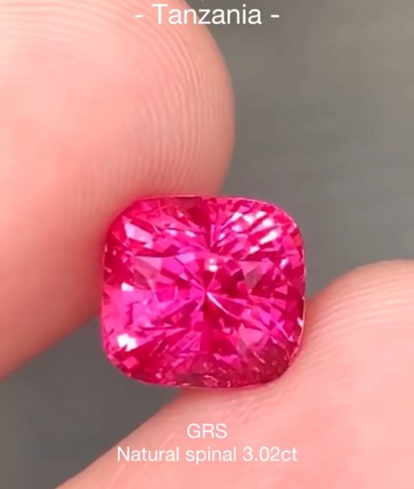 GRS天然尖晶石3.52克拉 產自坦尚尼亞（下單前請先詢問） 