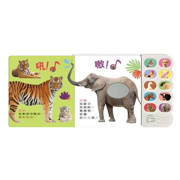 華碩｜汪汪認識小狗和他的朋友 有聲書,動物書,寶寶書,觸摸書,動物叫聲,感官書