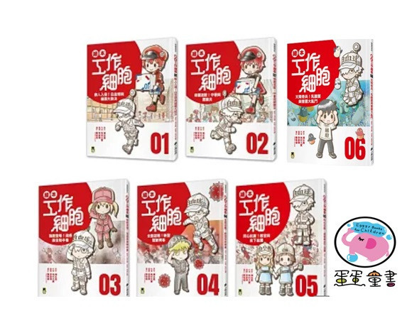 小熊｜繪本工作細胞1-6 小熊,工作細胞,細菌,病毒