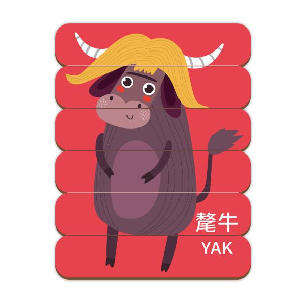 風車｜配對拼圖(冰棒棍)-2款 冰棒棍拼圖,配對拼圖,幼幼拼圖,動物拼圖,汽車拼圖,分類概念,手眼協調