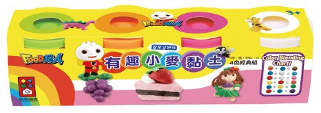 風車｜有趣小麥黏土4色經典組(大)-3款 風車,黏土