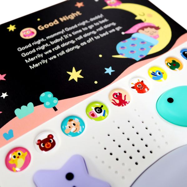 華碩｜鯨魚啊！澎澎澎 拍拍聲光書,有聲書,音樂書,互動書,寶寶書,兒歌,節奏啟蒙