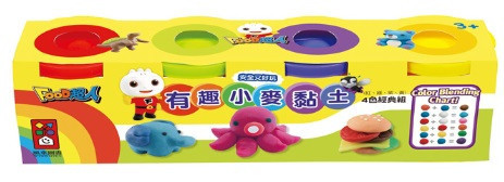 風車｜有趣小麥黏土4色經典組(大)-3款 風車,黏土