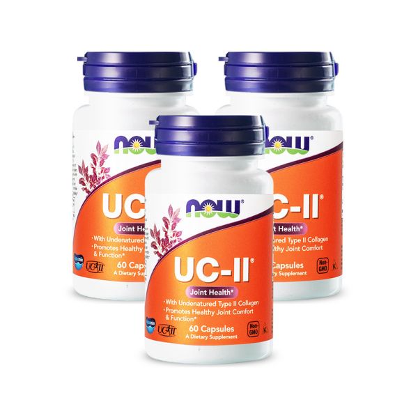 55折-NOW健而婷 UC-II二型膠原蛋白 (60顆/瓶)三瓶組【順滑關鍵】 UCII,二型膠原,非變性膠原