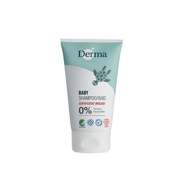 Derma丹麥德瑪 寶寶有機水嫩洗髮沐浴露(旅行號) 150ml 