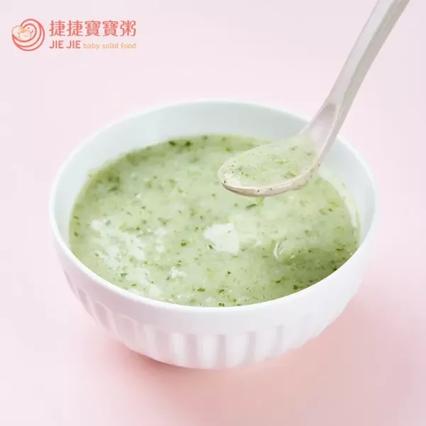 捷捷 寶寶副食品0-8青江菜米泥(50g*4) 