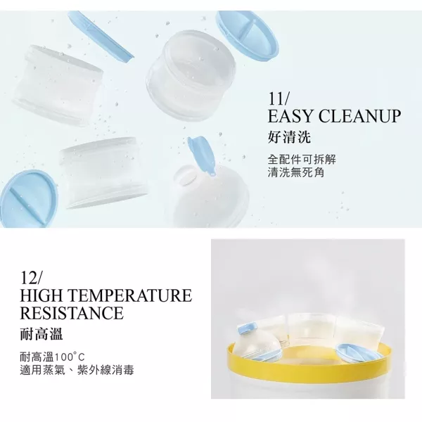 小獅王辛巴 滑溜溜專利奶粉盒 菈藍 