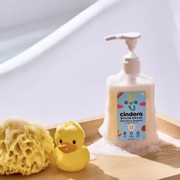 Cindora馨朵拉 寶貝洗洗睡益菌沐浴乳 340ml(益膚專用) 