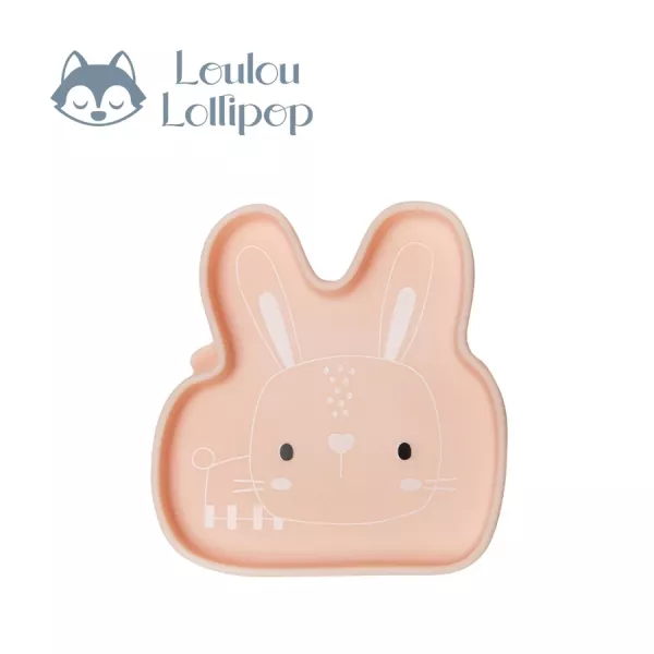 Loulou Lollipop 動物造型 防滑矽膠餐盤 