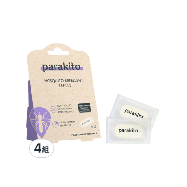 Parakito 法國洛帕 天然精油防蚊片 2入裝-多入可選(2027/02) 