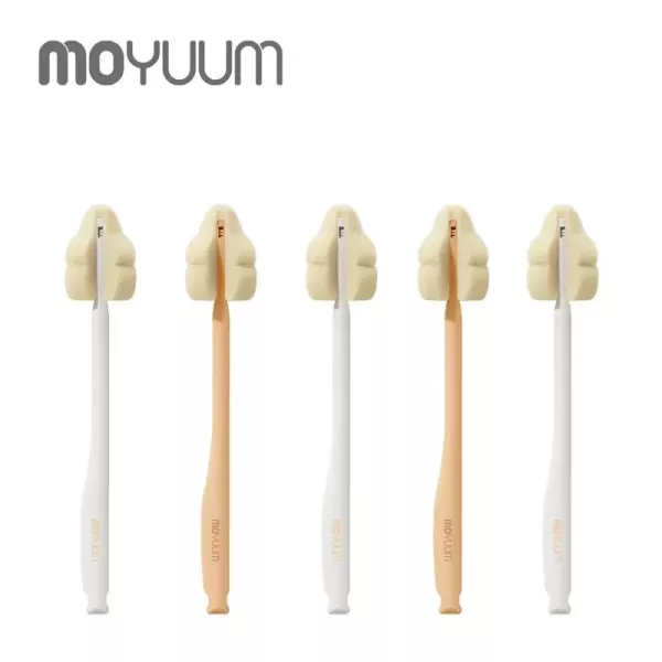 MOYUUM 韓國 長柄海綿奶嘴刷(5入組) 