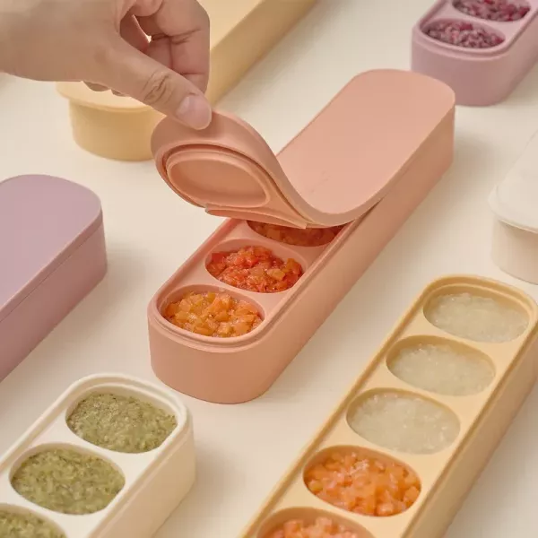 MOYUUM 韓國 雙層密封白金矽膠副食品分裝盒(多款可選) 