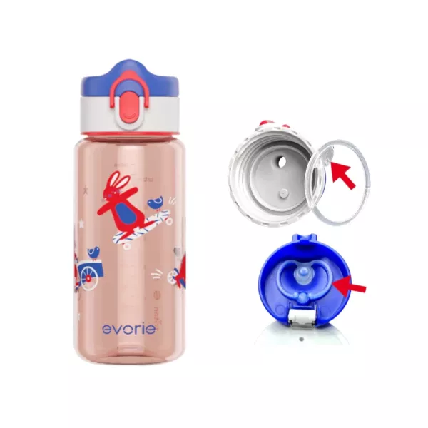 evorie 替換矽膠墊圈密封圈 適用於 200 ml、300ml、380ml兒童水壺 