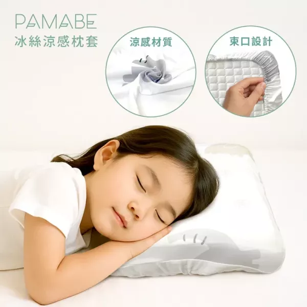 PAMABE 冰絲涼感枕套 50*30cm 