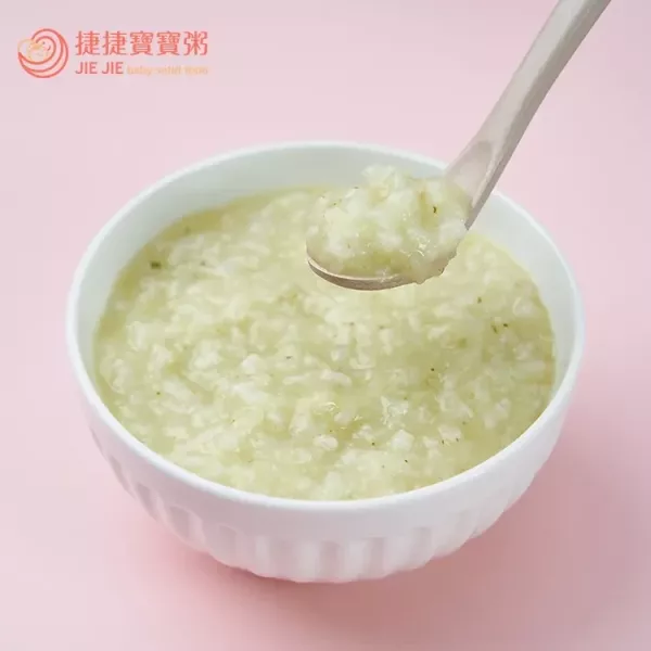 捷捷 副食品1-04青翠白花豬豬小寶寶粥(120g*4) 