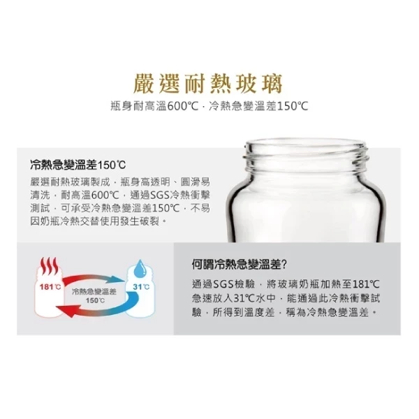 小獅王蘿蔓晶鑽寬口葫蘆玻璃奶瓶270ml 