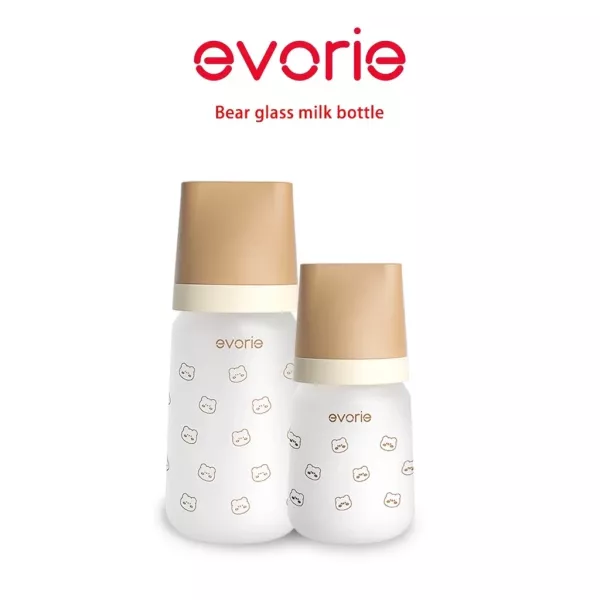 evorie矽膠護層玻璃寬口徑奶瓶 160ml/240ml 