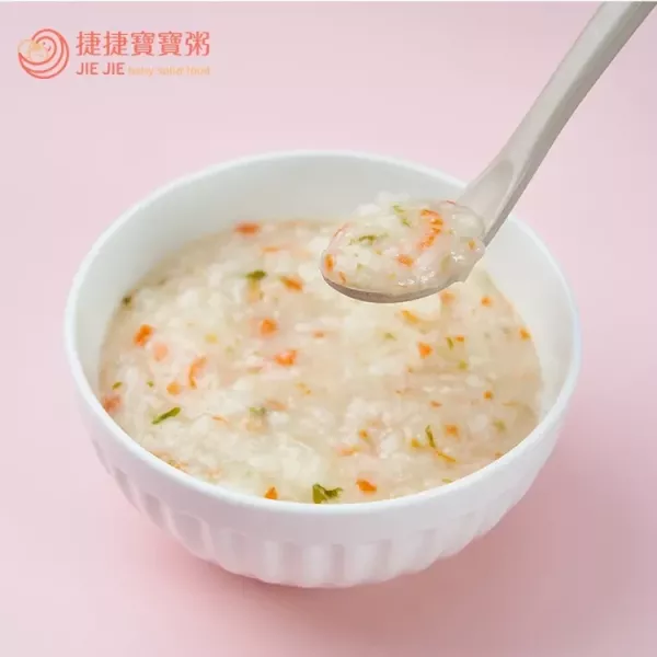 捷捷 副食品1P-04 蔬菜鮭魚大寶寶粥(150g*2) 