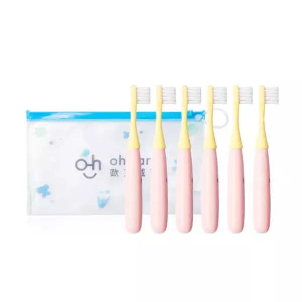 oh care 歐克威爾 兒童牙刷6入組(兩色可選) 
