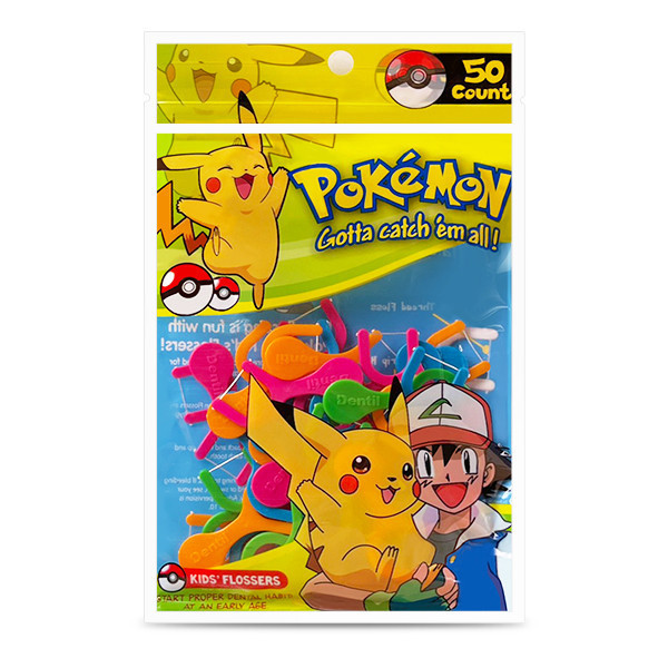 Pokemon寶可夢造型兒童牙線棒 50入/包 