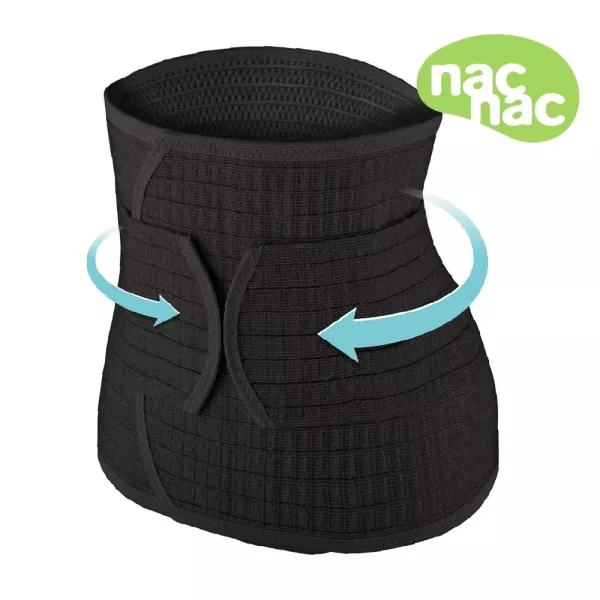 nac nac 醫療用束腹帶(黑/膚) 