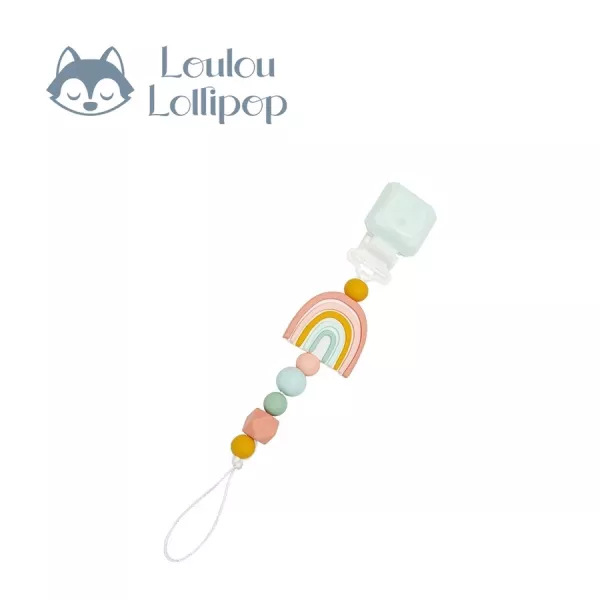 Loulou Lollipop 甜心版串珠固齒器奶嘴鍊夾 