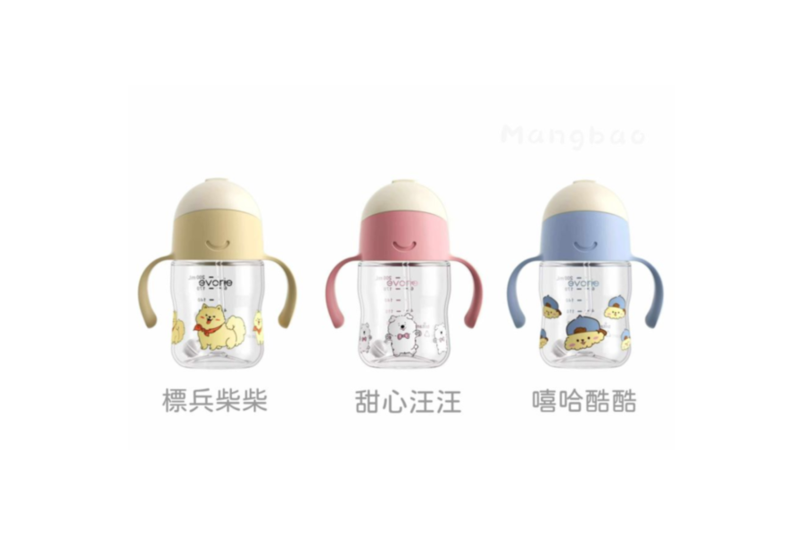 evorie Tritan 360度防漏吸管學習水杯200ml/替換吸管 
