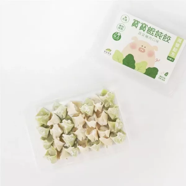 森森星球 寶寶餛飩餃2盒＋無鹽寶寶烏龍麵5包｜適合1歲以上｜冷凍副食品 