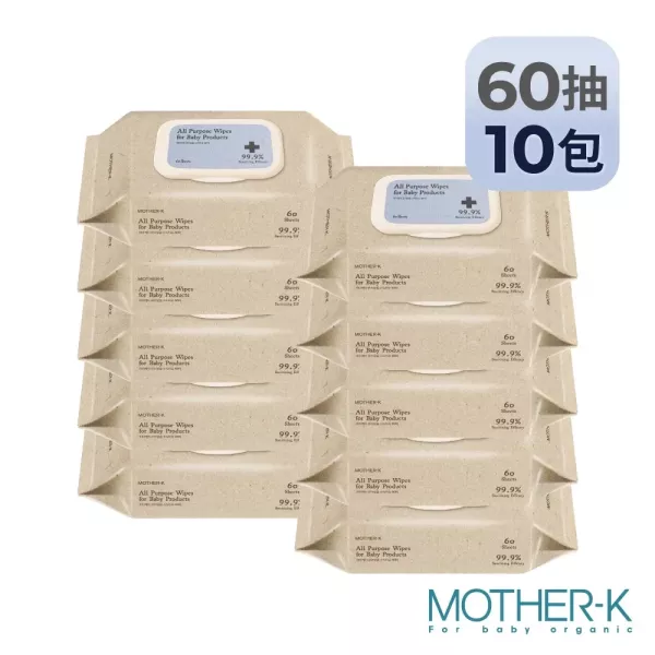 MOTHER-K 淨護酒精清潔濕紙巾60抽(單包/10包組) 