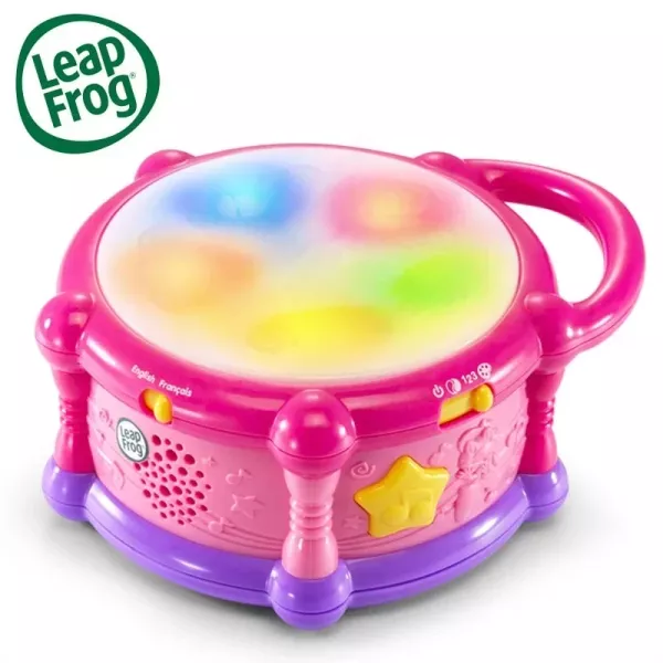 LeapFrog 繽紛彩色學習鼓(黃綠/粉) 